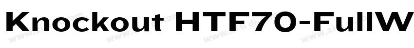 Knockout HTF70-FullW字体转换